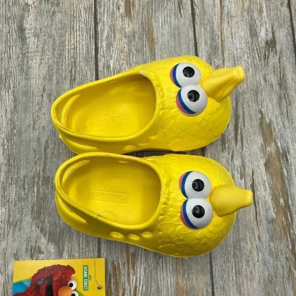 Baby Infant Sesame Street Big Bird Clogs Shoes Size 3